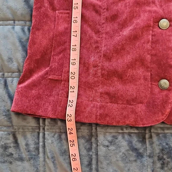Merlot Corduroy Shacket | Vintage Americana Barn Chore Jacket| Sz. L - Picture 10 of 11